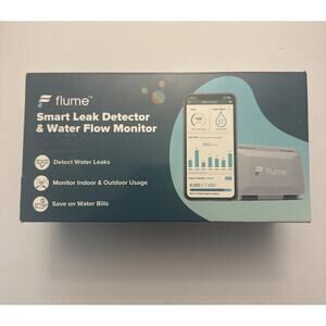 Flume Smart Water Monitor Leak Detector Flow Meter WiFi System Open Box Complete